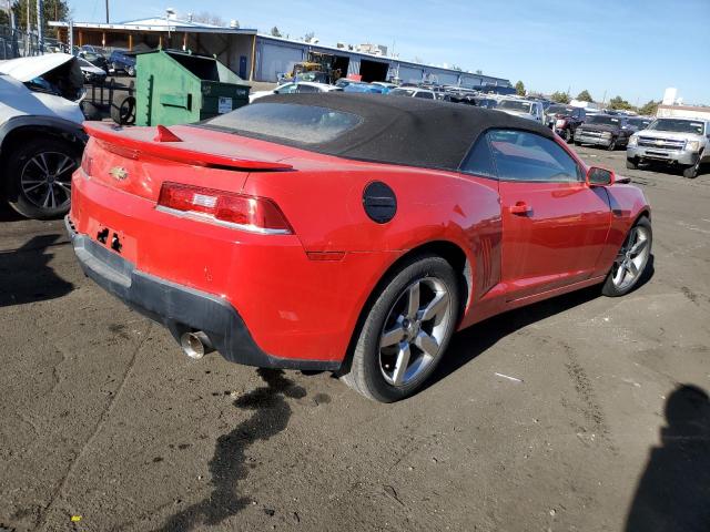 2G1FD3D38F9295778 - 2015 CHEVROLET CAMARO LT RED photo 3