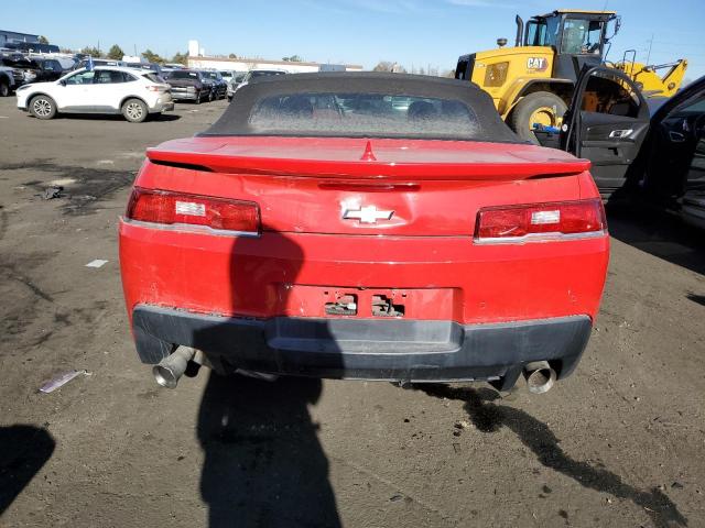 2G1FD3D38F9295778 - 2015 CHEVROLET CAMARO LT RED photo 6