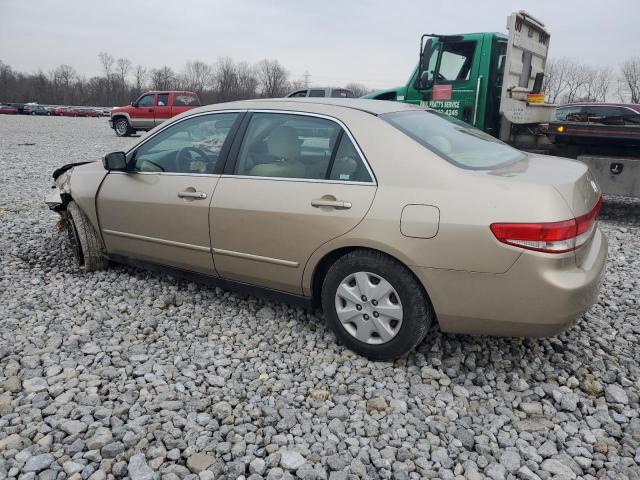 1HGCM56333A072973 - 2003 HONDA ACCORD LX GOLD photo 2