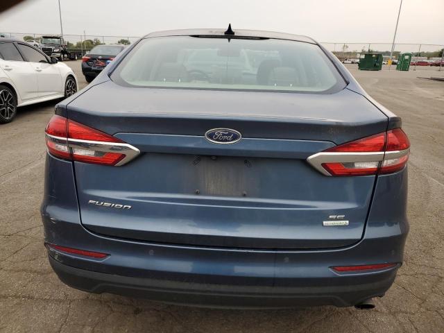 3FA6P0HD2KR218804 - 2019 FORD FUSION SE BLUE photo 6