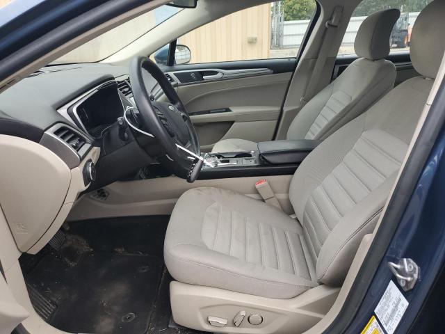 3FA6P0HD2KR218804 - 2019 FORD FUSION SE BLUE photo 7