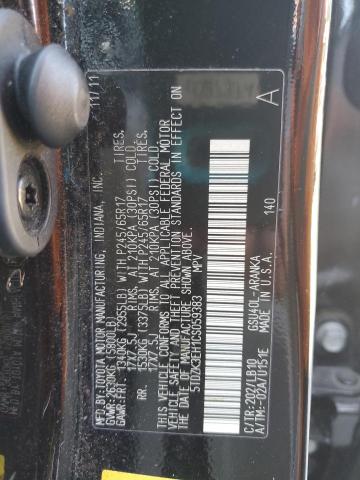 5TDZK3EH1CS059383 - 2012 TOYOTA HIGHLANDER BASE Черный фото 13