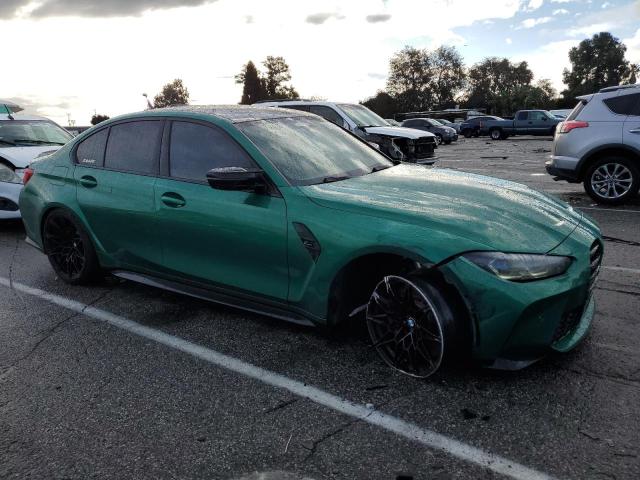 WBS43AY01PFP19194 - 2023 BMW M3 COMPETITION GREEN photo 4