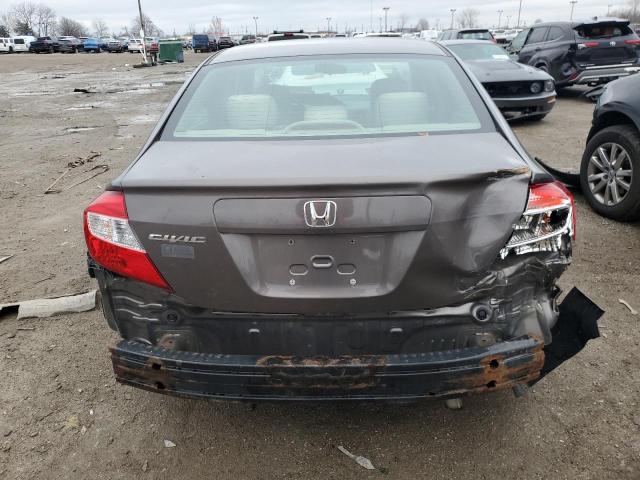 19XFB2F59CE014459 - 2012 HONDA CIVIC LX CHARCOAL photo 6