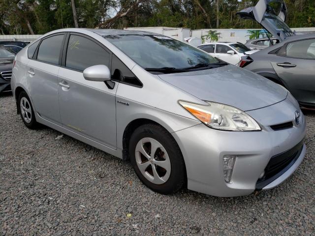 JTDKN3DU1F0438883 - 2015 TOYOTA PRIUS SILVER photo 4