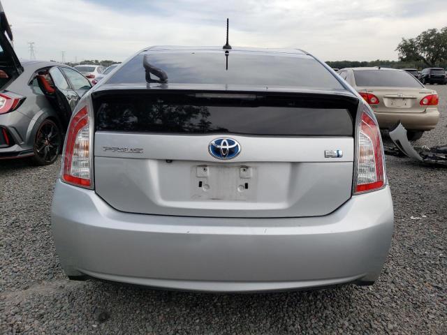 JTDKN3DU1F0438883 - 2015 TOYOTA PRIUS SILVER photo 6