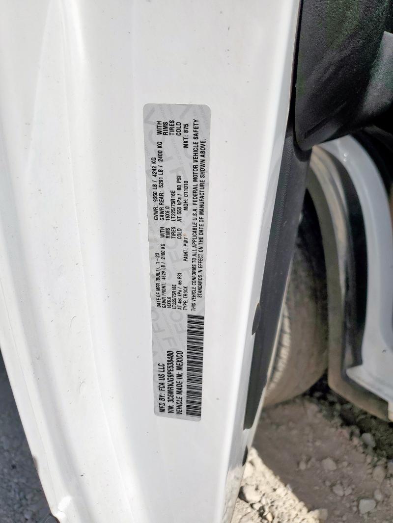 3C6MRVJG9PE538480 - 2023 RAM PROMASTER 3500 HIGH Ақ фото 14