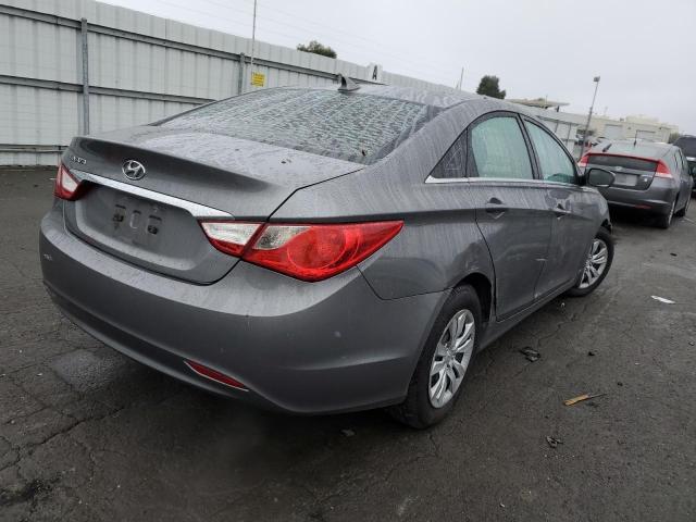 5NPEB4AC8BH176459 - 2011 HYUNDAI SONATA GLS GRAY photo 3