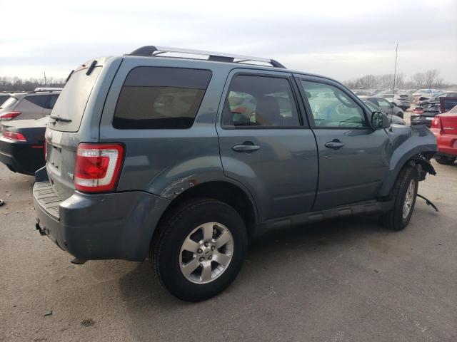 1FMCU0EG9BKA74365 - 2011 FORD ESCAPE LIMITED BLUE photo 3