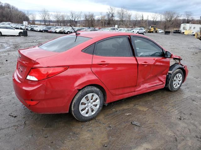 KMHCT4AE1GU010380 - 2016 HYUNDAI ACCENT SE RED photo 3