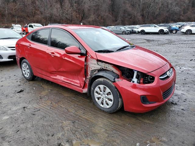 KMHCT4AE1GU010380 - 2016 HYUNDAI ACCENT SE RED photo 4