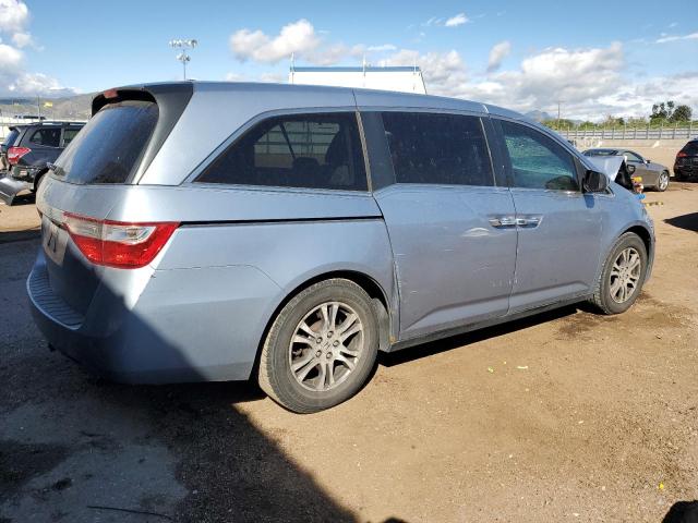 5FNRL5H61BB095449 - 2011 HONDA ODYSSEY EXL BLUE photo 3