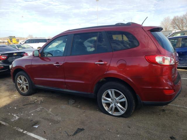 5XYZKDAG1BG003846 - 2011 HYUNDAI SANTA FE LIMITED RED photo 2