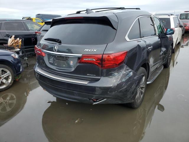 5FRYD4H46FB016654 - 2015 ACURA MDX TECHNOLOGY GRAY photo 3