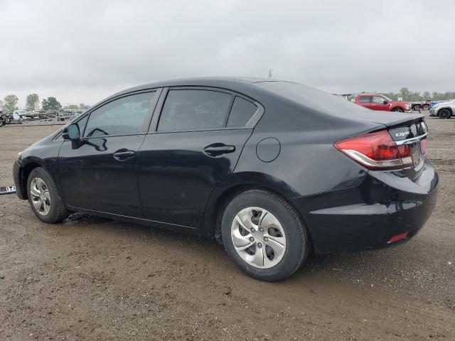 2HGFB2F41DH016365 - 2013 HONDA CIVIC LX BLACK photo 2