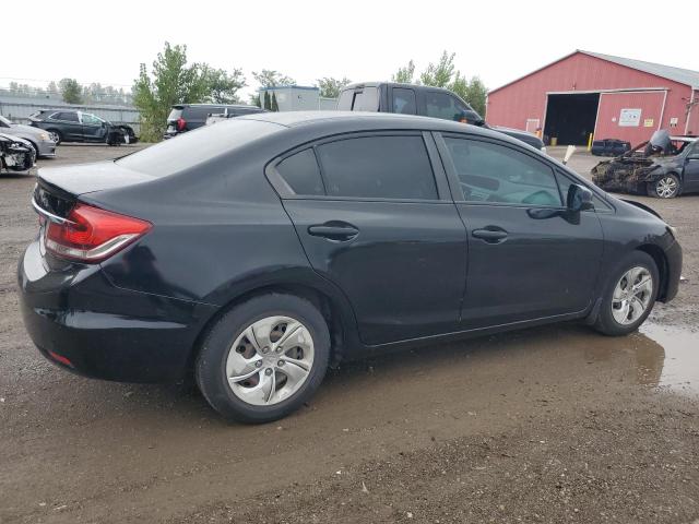 2HGFB2F41DH016365 - 2013 HONDA CIVIC LX BLACK photo 3