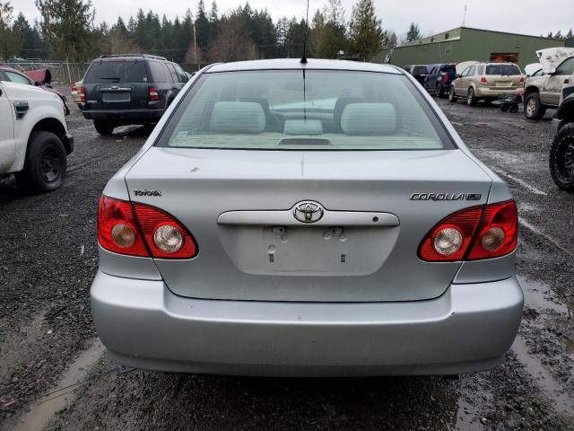 1NXBR32E87Z797170 - 2007 TOYOTA COROLLA CE SILVER photo 6