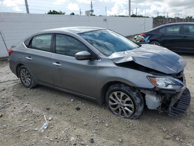 3N1AB7AP4JY257112 - 2018 NISSAN SENTRA S GRAY photo 4
