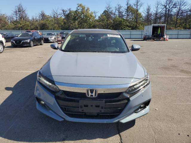 1HGCV2F94MA014534 - 2021 HONDA ACCORD TOURING Bleu photo 5