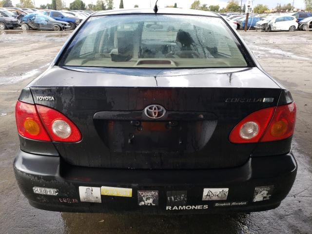 JTDBR32E030015885 - 2003 TOYOTA COROLLA CE BLACK photo 6