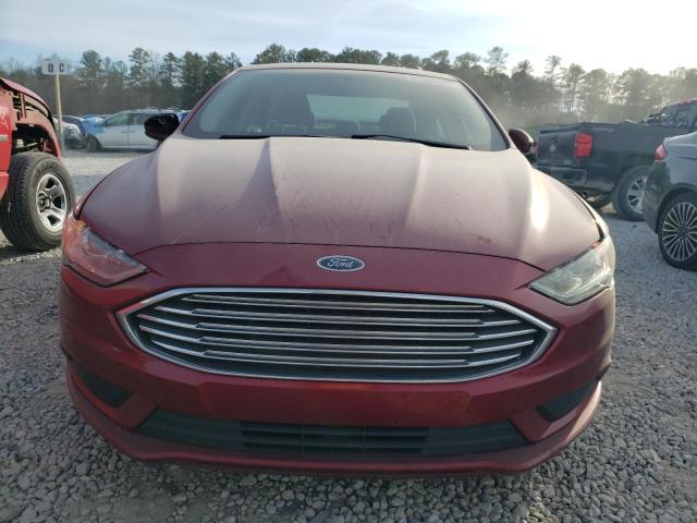 3FA6P0G76HR368967 - 2017 FORD FUSION S RED photo 5