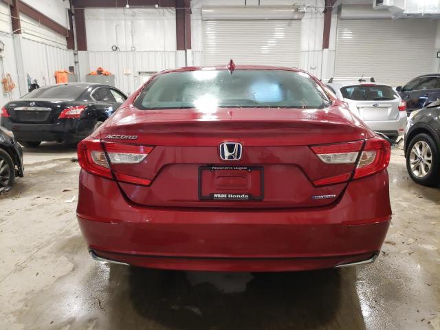 1HGCV3F4XMA003211 - 2021 HONDA ACCORD HYBRID EX RED photo 6