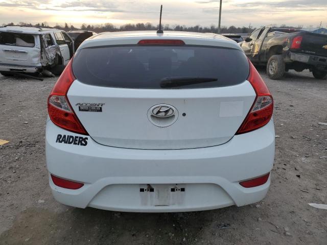 KMHCT5AE0DU071799 - 2013 HYUNDAI ACCENT GLS WHITE photo 6