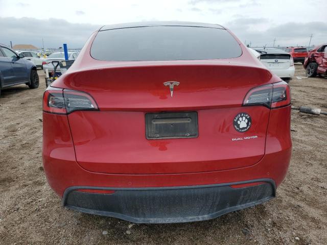 5YJYGDEE8MF072033 - 2021 TESLA MODEL Y Kırmızı fotoğraf 6