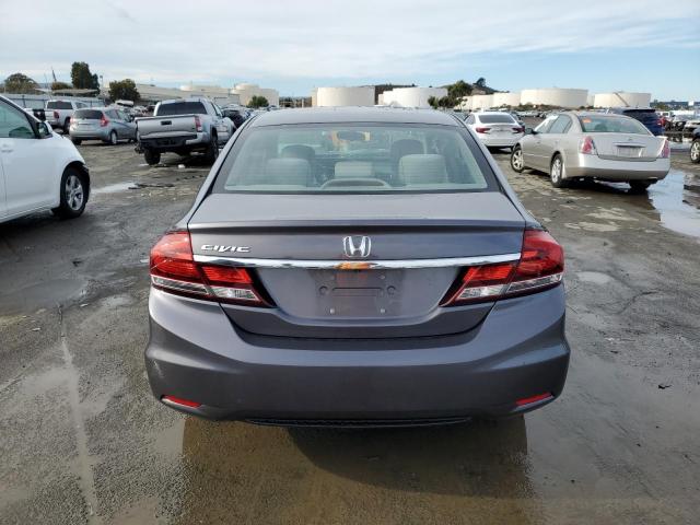 19XFB2F53FE287188 - 2015 HONDA CIVIC LX GRAY photo 6