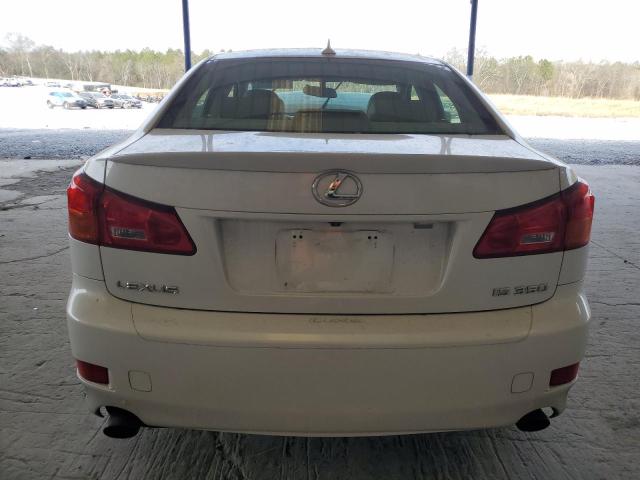 JTHBE262675012521 - 2007 LEXUS IS 350 WHITE photo 6