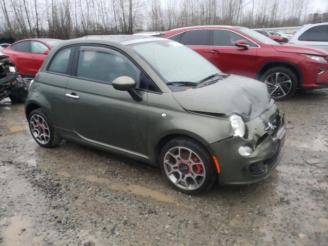 3C3CFFBR3DT598236 - 2013 FIAT 500 SPORT GREEN photo 4