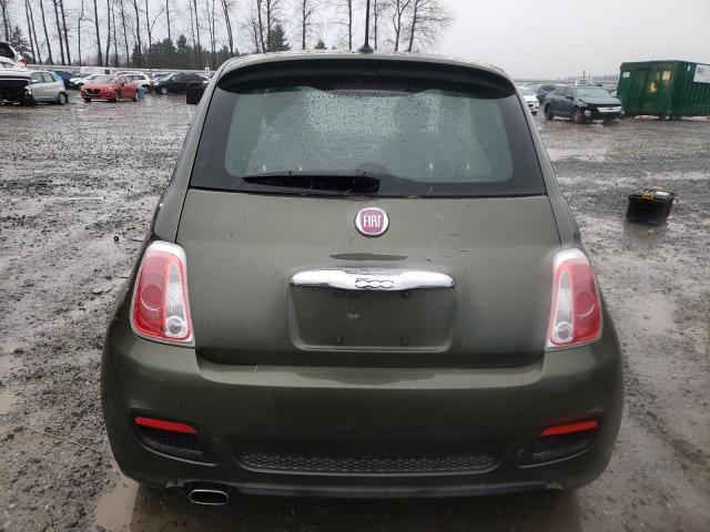 3C3CFFBR3DT598236 - 2013 FIAT 500 SPORT GREEN photo 6