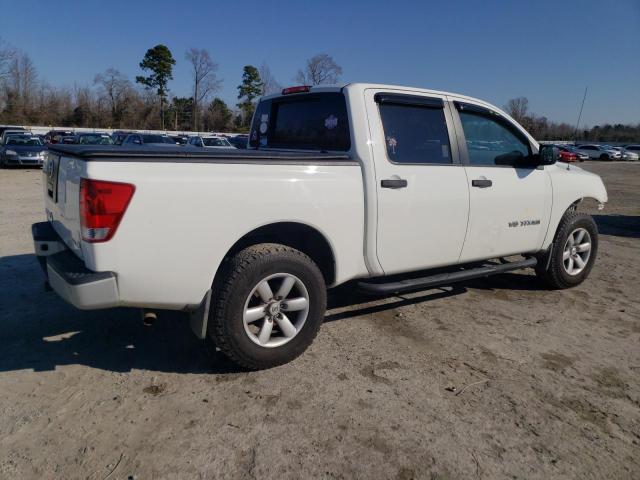 1N6BA0EJ4CN308204 - 2012 NISSAN TITAN S WHITE photo 3