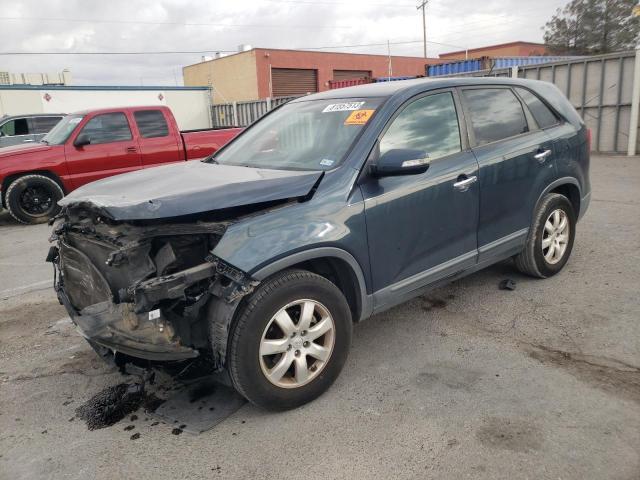 5XYKT3A10BG044800 - 2011 KIA SORENTO BASE BLUE photo 1