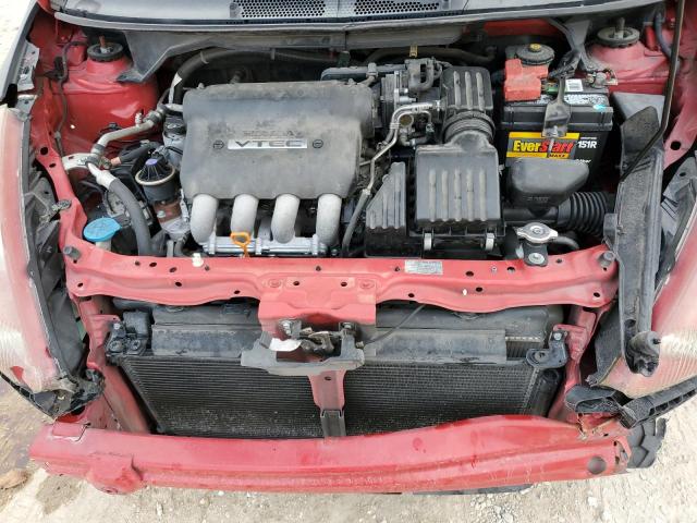 JHMGD38427S040928 - 2007 HONDA FIT RED photo 11