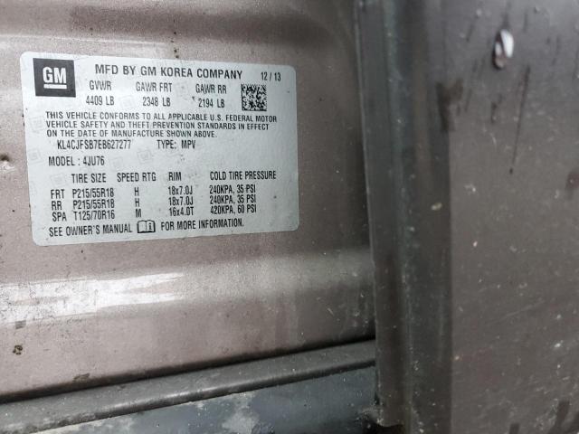 KL4CJFSB7EB627277 - 2014 BUICK ENCORE CONVENIENCE 棕色 照片 12