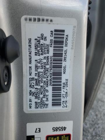 1NXBU40E79Z032431 - 2009 TOYOTA COROLLA BASE Сріблястий фото 12