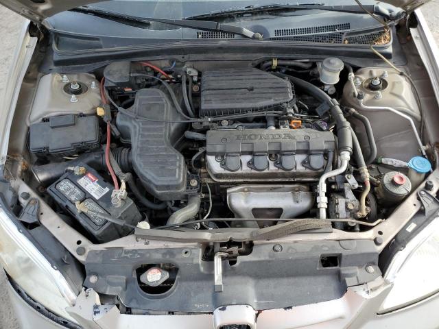 2HGES166X2H559962 - 2002 HONDA CIVIC LX TAN photo 11