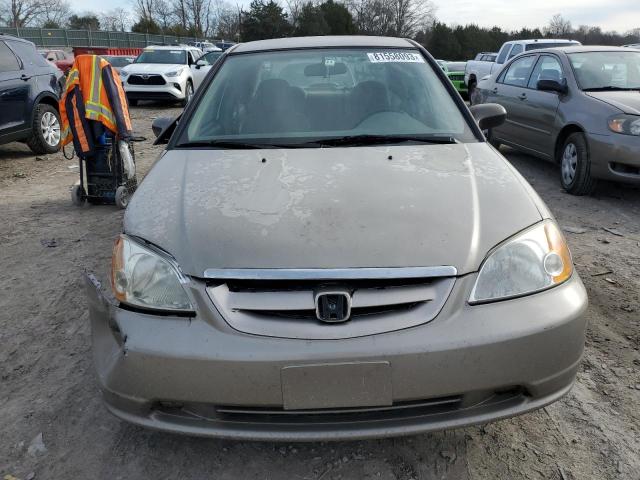 2HGES166X2H559962 - 2002 HONDA CIVIC LX TAN photo 5