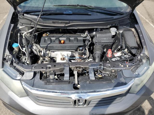 19XFB2F5XCE337001 - 2012 HONDA CIVIC LX GRAY photo 11