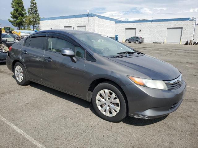 19XFB2F5XCE337001 - 2012 HONDA CIVIC LX GRAY photo 4