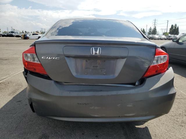 19XFB2F5XCE337001 - 2012 HONDA CIVIC LX GRAY photo 6