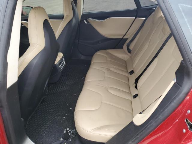 5YJSA1H13EFP36478 - 2014 TESLA MODEL S RED photo 10