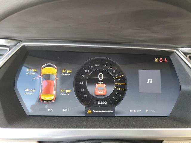 5YJSA1H13EFP36478 - 2014 TESLA MODEL S RED photo 9