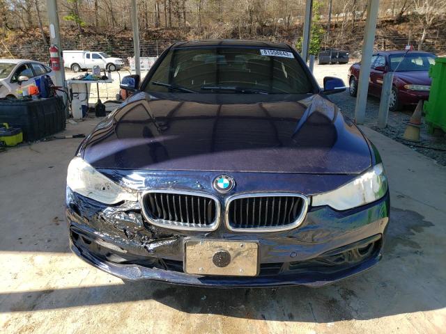 WBA8E5G58GNT93503 - 2016 BMW 320 XI BLUE photo 5