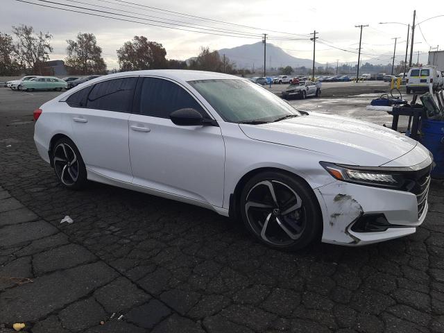 1HGCV1F38MA052659 - 2021 HONDA ACCORD SPORT WHITE photo 4