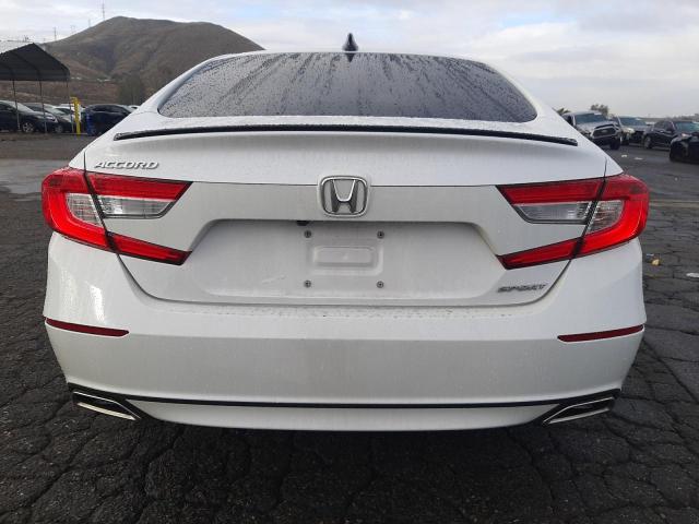 1HGCV1F38MA052659 - 2021 HONDA ACCORD SPORT WHITE photo 6