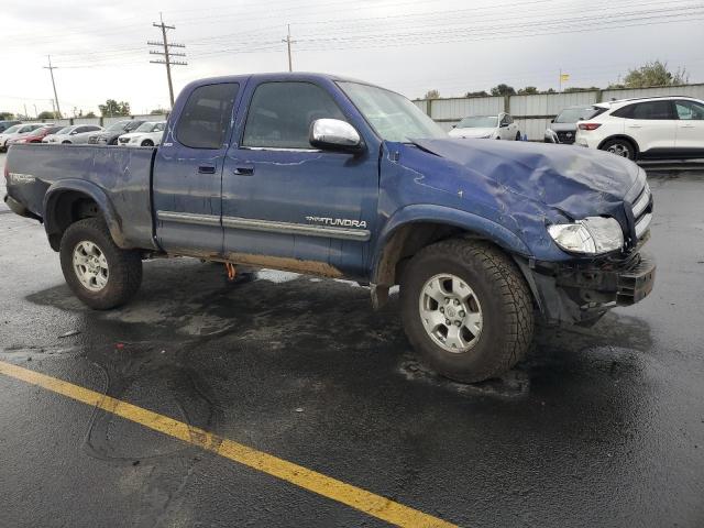 5TBBT44133S381413 - 2003 TOYOTA TUNDRA ACCESS CAB SR5 BLUE photo 4
