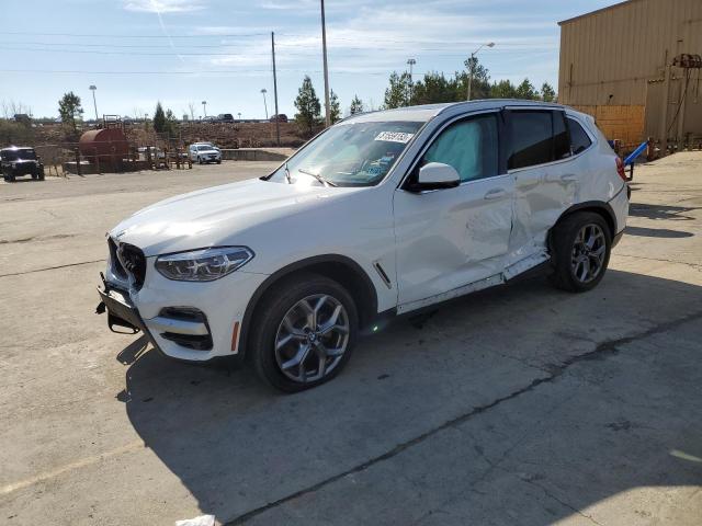 5UXTY3C03M9F00885 - 2021 BMW X3 SDRIVE30I WHITE photo 1