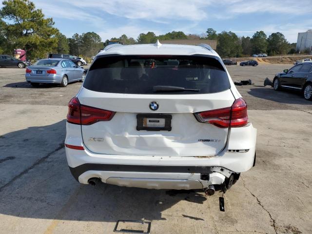 5UXTY3C03M9F00885 - 2021 BMW X3 SDRIVE30I WHITE photo 6